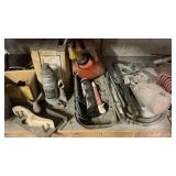 4 TON BOTTLE JACK, GAS CAN, AIR HOSE & MORE