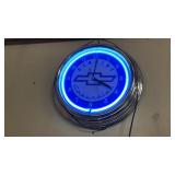 CHEVROLET NEON CLOCK (WORKS)