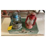COLEMAN CAMP STOVE & (2) LANTERNS