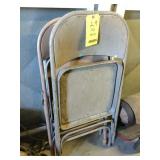 (3) METAL FOLDING CHAIRS