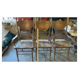 (3) PRESSBACK CHAIRS