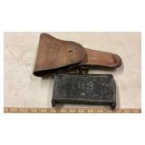 U.S. LEATHER HOLSTER & AMMO POUCH