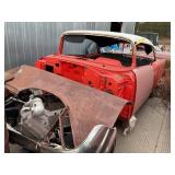 1957 CHEVY BELAIR 2 DR TO BE RESTORED