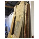 (4) SHEETS OF 3/8 OSB & MISC CUT SHEETS