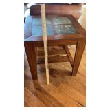 STONE TOP SIDE TABLE MEASURES 26' X 26' X 25'T