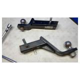 (2) TRAILER HITCHES & TIRE BAR