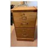 TWO DRAWER FILE CABINET WITH KEY