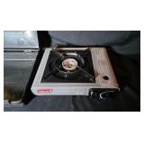 coleman portable camp stove, with case