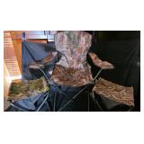 Camouflage quad chairs with 2 foldable tables