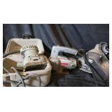 Porter Cable Palm sander, jig saw, belt sander