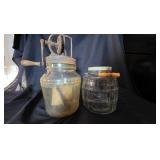 Dazey Butter Churn Metal Gear Mason Jar