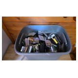 Entire tote of cassette tapes, mixed genre