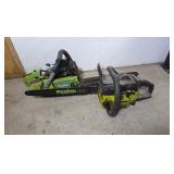 2 Poulan chain saws