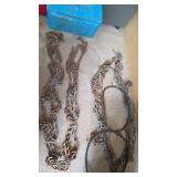 tire chains stored in blue box