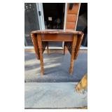 table with foldable leafs, restoration piece