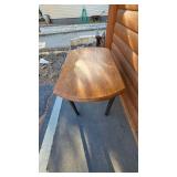 table with foldable leafs, restoration piece