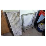 light portable sawhorse with step plank