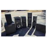 klipsch SW-450 subwoofer and other speakers