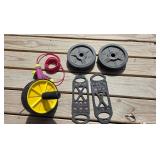 workout items, ab roller, jump rope and more