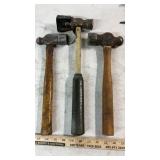 BALL PEEN HAMMERS, HACKSAW, SCISSORS & MISC TOOLS