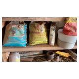 GARDEN CHEMICALS, POTS & MISC. SCRAP METAL