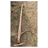 CANT HOOK, TWO MAN SAW & LOG TONGS