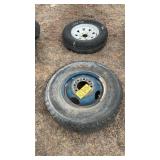 (2) TIRES ON RIMS (LT235-85R16)  AND OTHER
