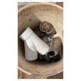 PIPE FITTINGS, CLOSET SHELVING, TOTES & ROLLED TIN