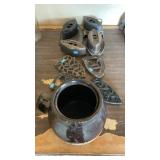 SAD IRONS, TRIVETS, CROCK AND MORE