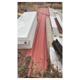 (22)+/- 16 1/2in.L SHEETS OF USED ROOFING TIN