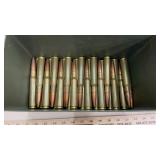 (+/- 43 rds) 50 BMG FMJ ROUNDS WITH AMMO CAN