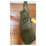 DUFFEL BAGS W/OLD CLOTHES, DOOR CURTAIN AND MORE