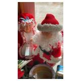MR & MRS CLAUSE, TINS AND CHRISTMAS DECOR