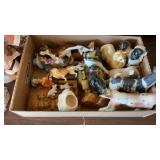 DOG FIGURINES, TINS, AND JOHN DEERE LIGHTS