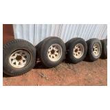 (5) TIRES W/RIMS