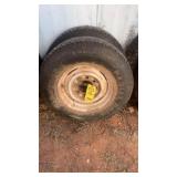 (2) TIRES W/RIMS SIZE 8.75R16.5LT