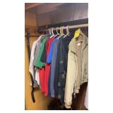 ASSORTED DRESS SHIRTS, T-SHIRTS, AND SWEATERS