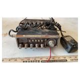 (2) CB RADIOS & ASSORTED EMPTY METAL BINS