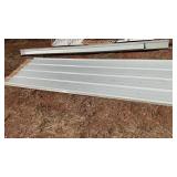 (5) 120" METAL ROOFING SHEETS, (5) 132" PLASTIC
