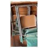 (2) CAMP CHAIRS W/END TABLES