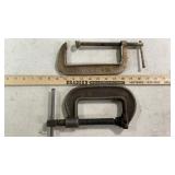 LARGE C-CLAMPS, HACKSAWS & BRACE