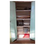 METAL CABINET,  W/FILLET BOARD & MINNO BUCKET