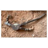 (2) CABLE PULLERS, HAND WINCH & TIRE BARS