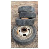 SET A FOUR TIRES WITH RIMS (LT235-85R16)