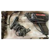 SOLDER GUN, PALM SANDER, GRINDING ATTACHMENT &