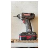 CRAFTSMAN  19V DRILL, BOW SAW & LARGE BOLTS
