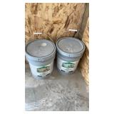 (2) 5 GAL WHITE LATEX PAINT
