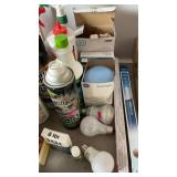 LIIGHT BULBS, CLEANING SUPPLIES AND FLY TRAPS