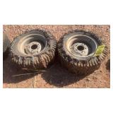 (6) REAR LAWNMOWER TIRES WITH RIMS