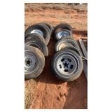 ASSORTED TIRES W/ RIMS